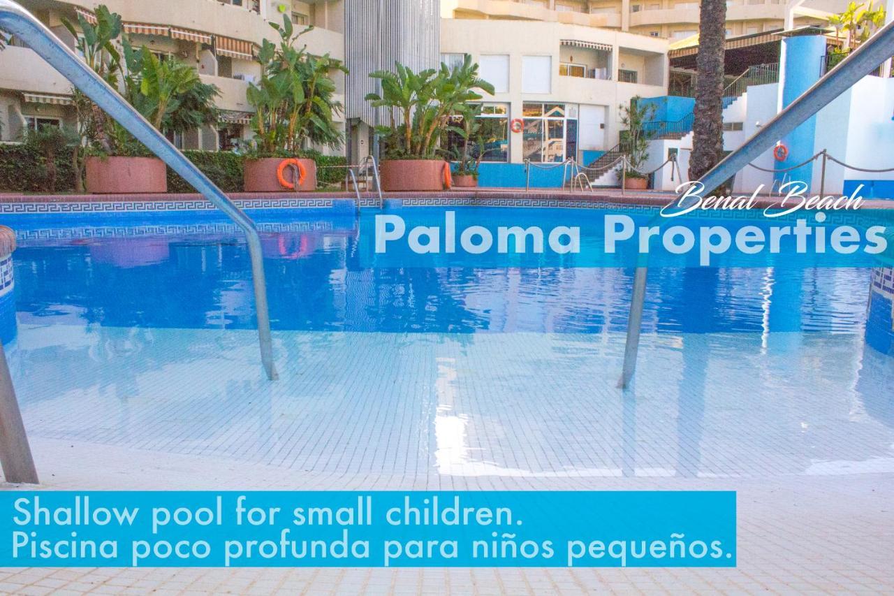 Benal Beach Suite Ii, Estudio Con Parque Acuatico Y Vistas Al Mar. Benalmádena Kültér fotó