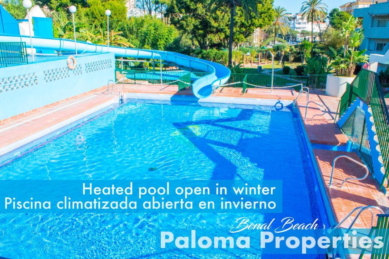 Benal Beach Suite Ii, Estudio Con Parque Acuatico Y Vistas Al Mar. Benalmádena Kültér fotó