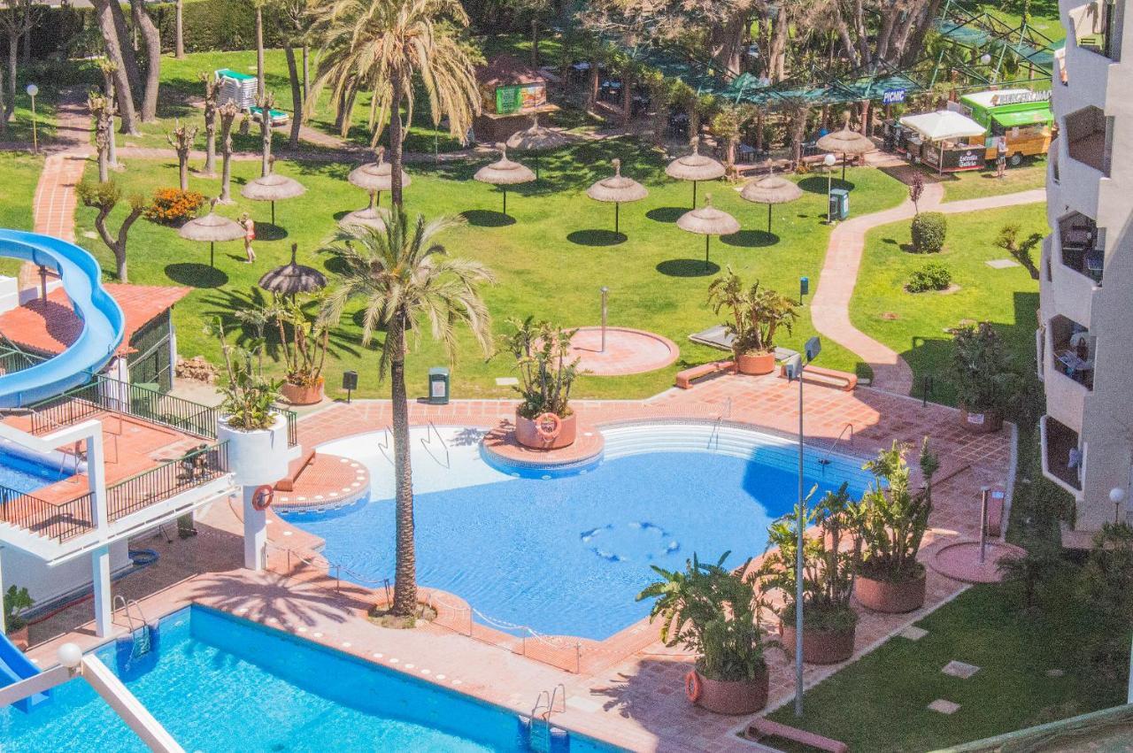 Benal Beach Suite Ii, Estudio Con Parque Acuatico Y Vistas Al Mar. Benalmádena Kültér fotó