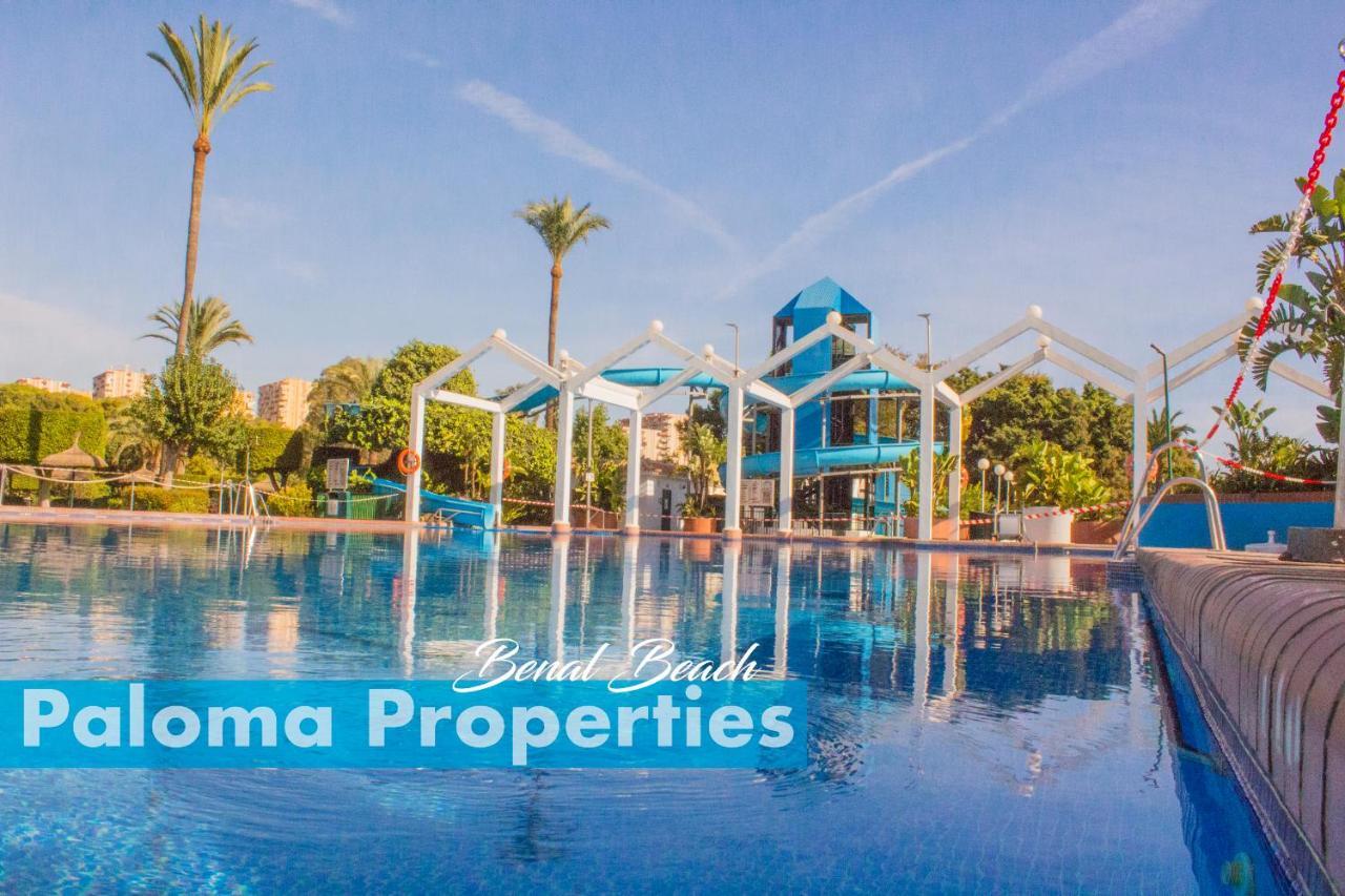Benal Beach Suite Ii, Estudio Con Parque Acuatico Y Vistas Al Mar. Benalmádena Kültér fotó