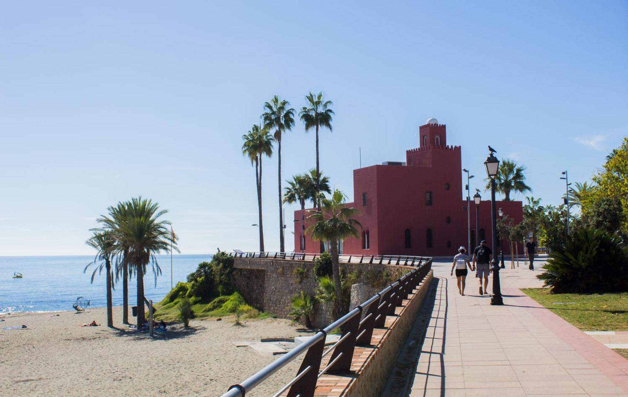 Benal Beach Suite Ii, Estudio Con Parque Acuatico Y Vistas Al Mar. Benalmádena Kültér fotó