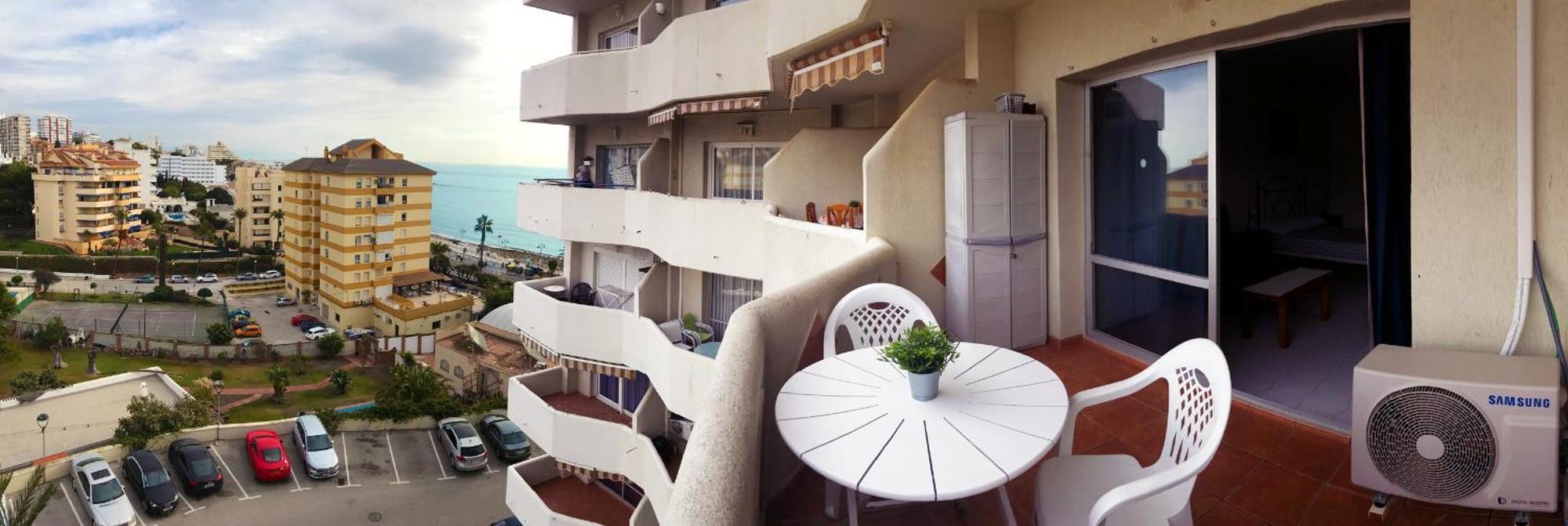 Benal Beach Suite Ii, Estudio Con Parque Acuatico Y Vistas Al Mar. Benalmádena Kültér fotó