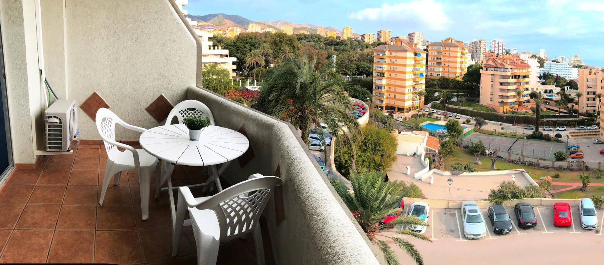 Benal Beach Suite Ii, Estudio Con Parque Acuatico Y Vistas Al Mar. Benalmádena Kültér fotó
