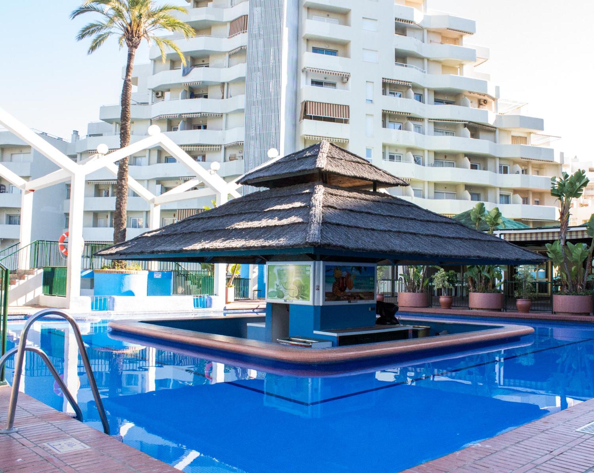Benal Beach Suite Ii, Estudio Con Parque Acuatico Y Vistas Al Mar. Benalmádena Kültér fotó
